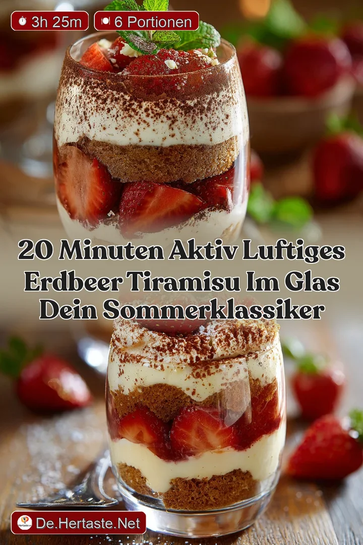 20 Minuten aktiv Luftiges Erdbeer Tiramisu im Glas Dein SommerKlassiker