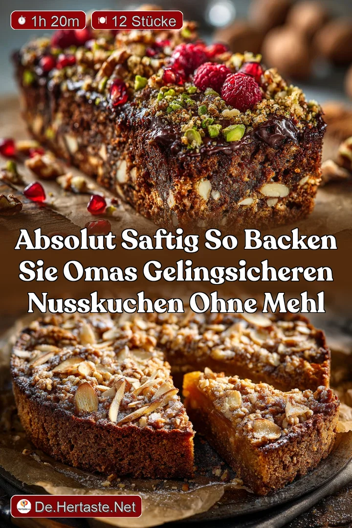 Absolut Saftig So backen Sie Omas gelingsicheren Nusskuchen ohne Mehl