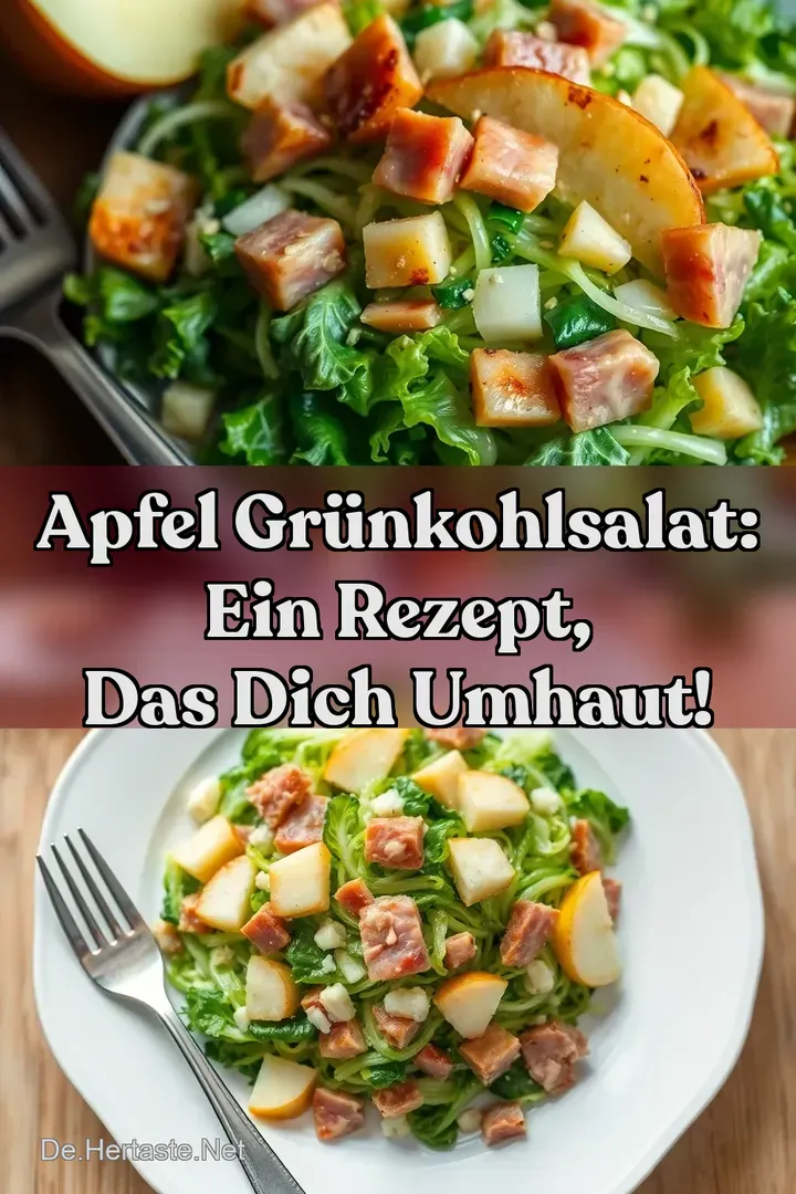 Apfel Gr&uuml;nkohlsalat: Ein Rezept Das Dich Umhaut!