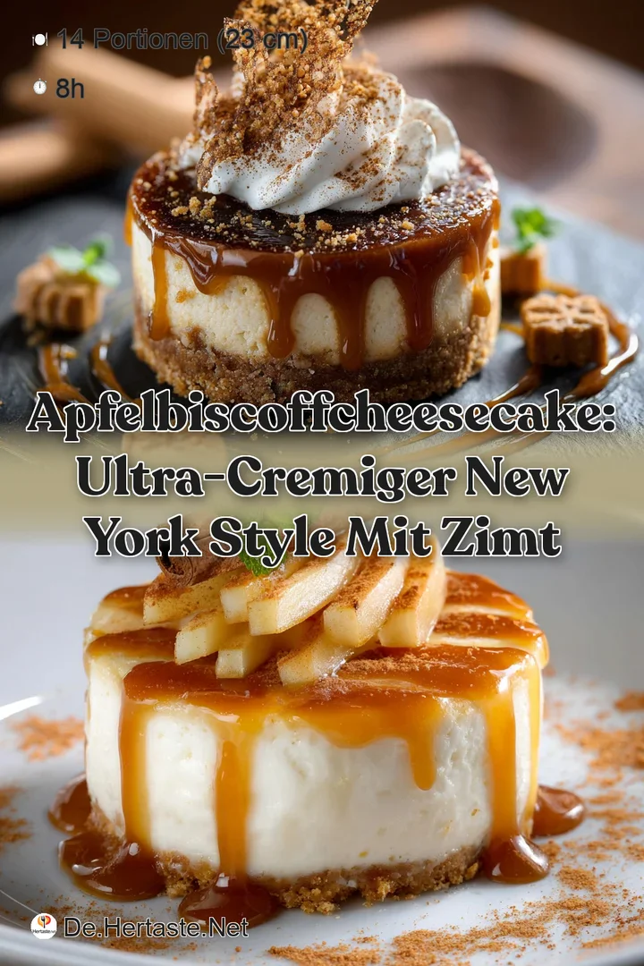 ApfelBiscoffCheesecake: Ultra-cremiger New York Style mit Zimt
