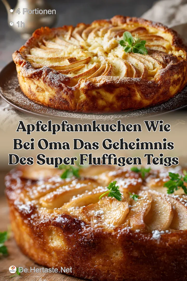 Apfelpfannkuchen wie bei Oma Das Geheimnis des super fluffigen Teigs
