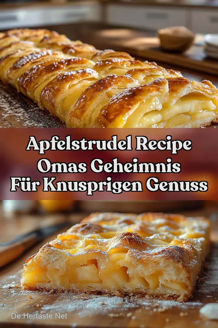 Apfelstrudel Recipe Omas Geheimnis f&uuml;r Knusprigen Genuss