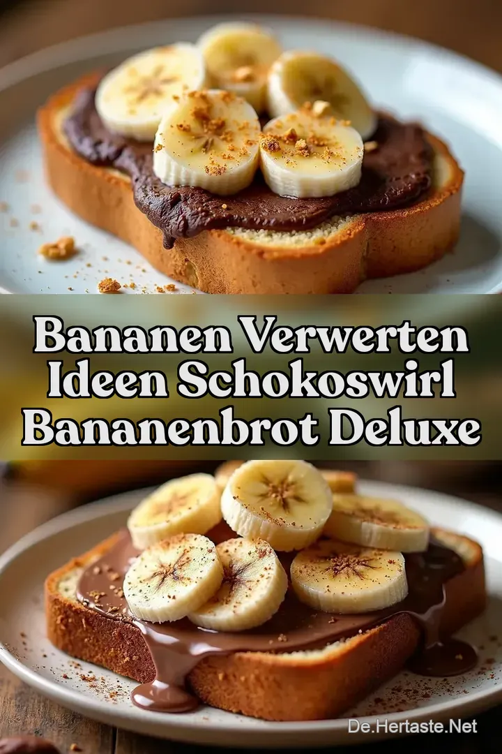 Bananen verwerten Ideen SchokoSwirl Bananenbrot Deluxe