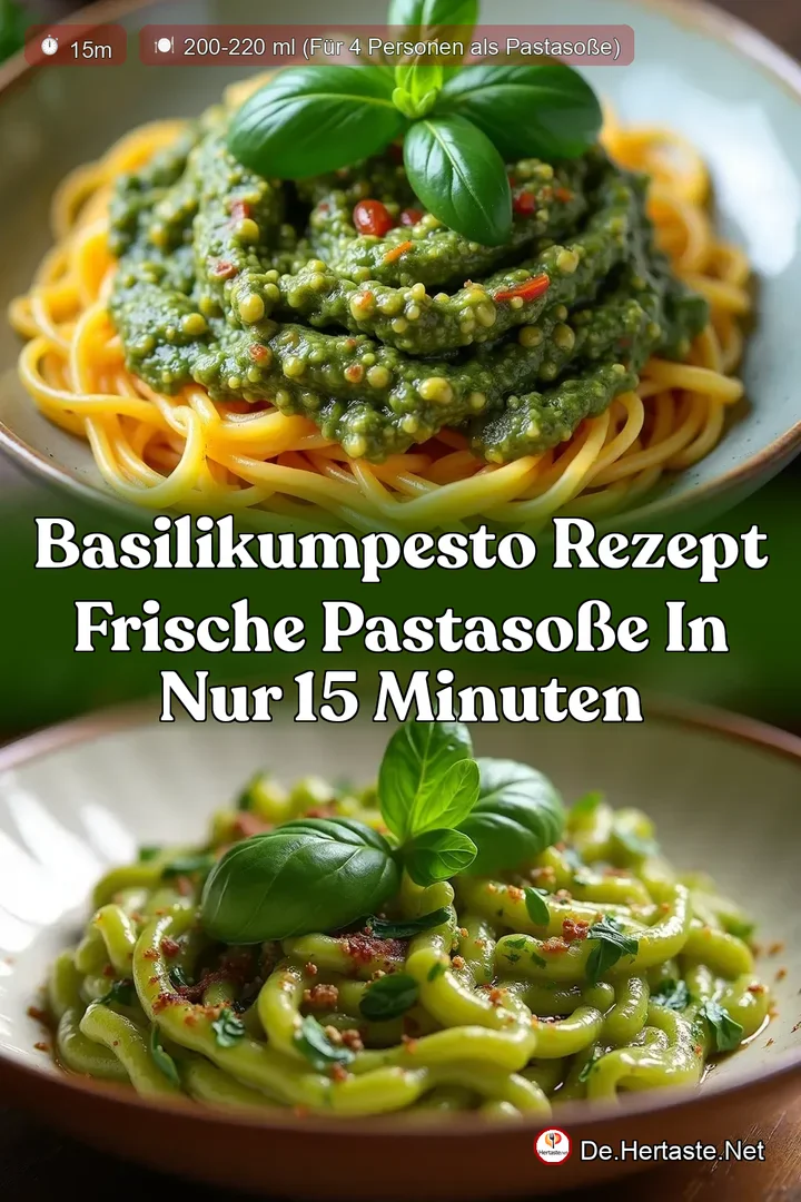 Basilikumpesto Rezept Frische PastaSo&szlig;e in nur 15 Minuten