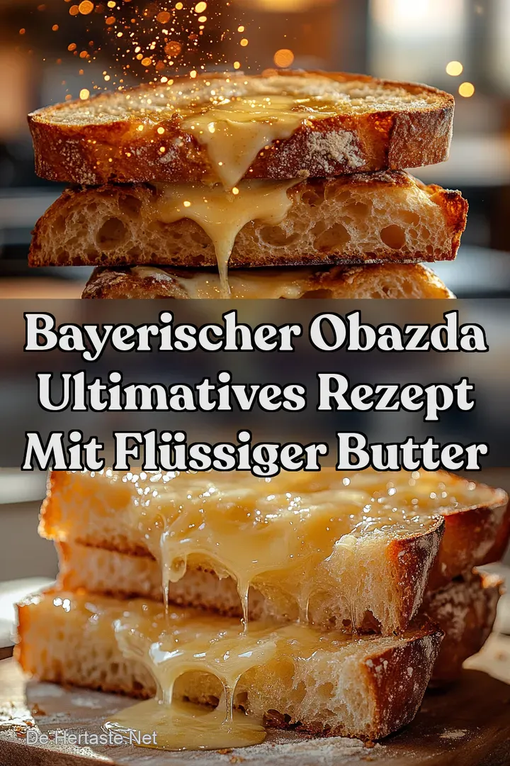 Bayerischer Obazda Ultimatives Rezept mit fl&uuml;ssiger Butter