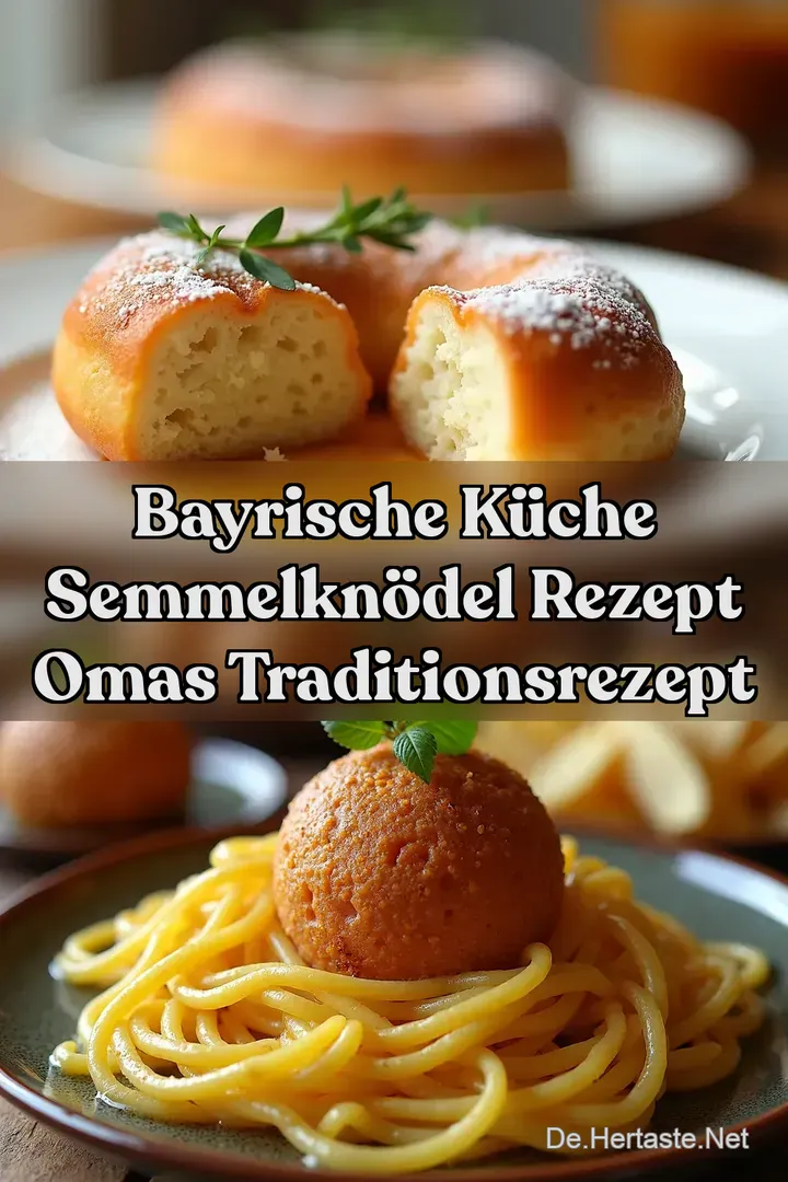 Bayrische K&uuml;che Semmelkn&ouml;del Rezept Omas Traditionsrezept