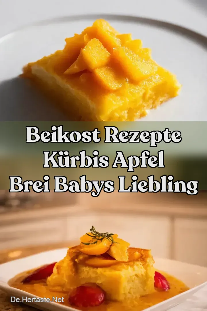 Beikost Rezepte K&uuml;rbis Apfel Brei Babys Liebling