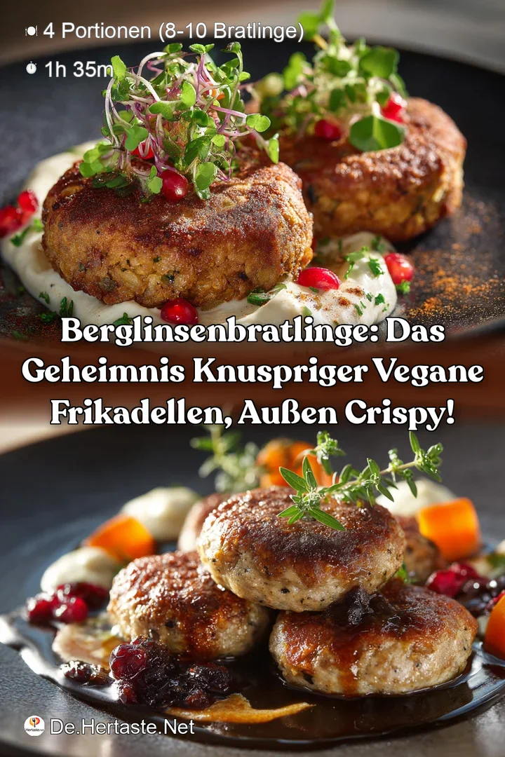 BerglinsenBratlinge: Das Geheimnis knuspriger Vegane Frikadellen au&szlig;en crispy!