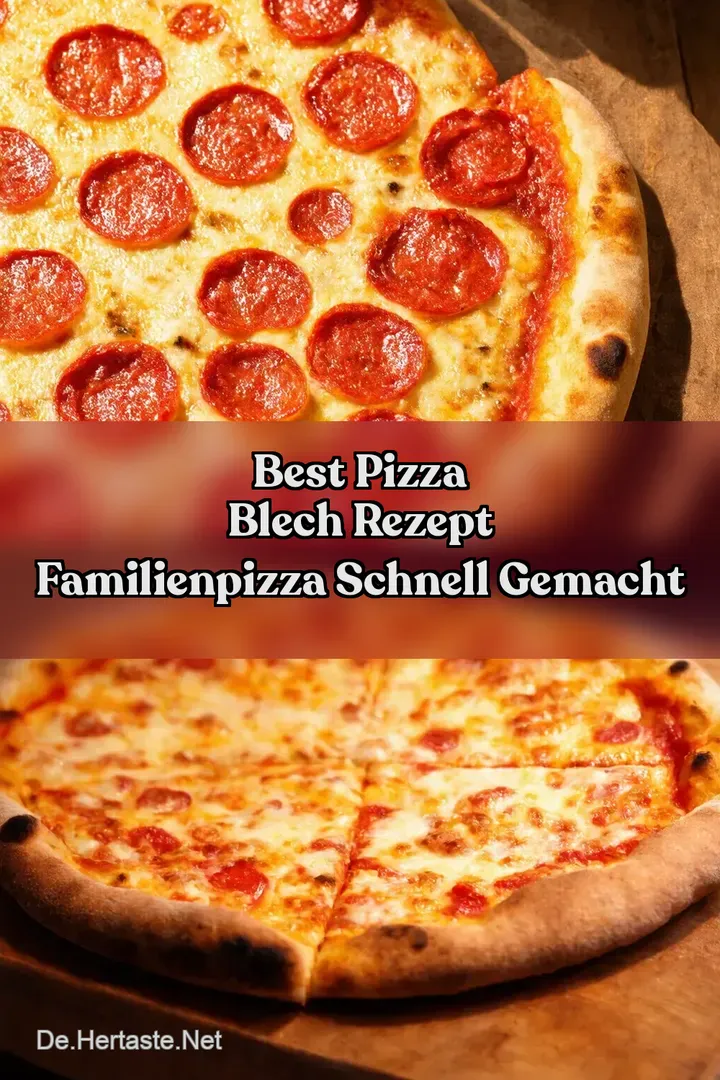 Best Pizza Blech Rezept Familienpizza Schnell Gemacht