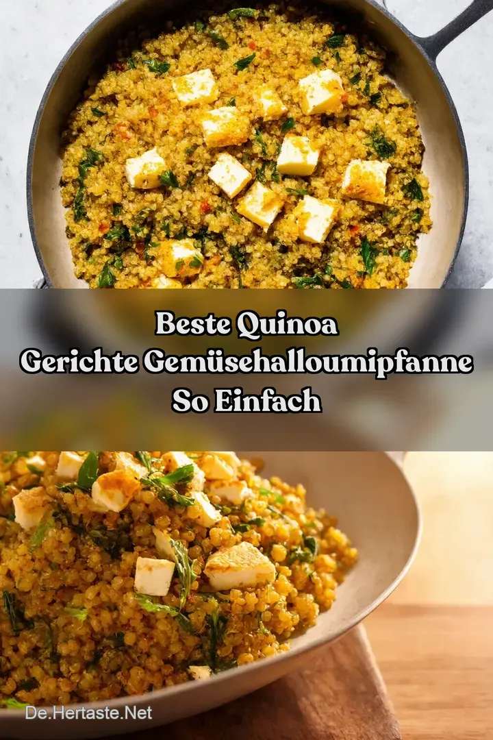 Beste Quinoa Gerichte Gem&uuml;seHalloumiPfanne So einfach
