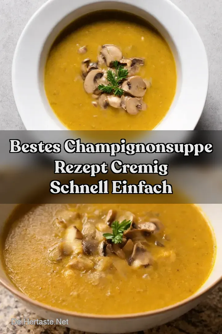 Bestes Champignonsuppe Rezept Cremig Schnell Einfach