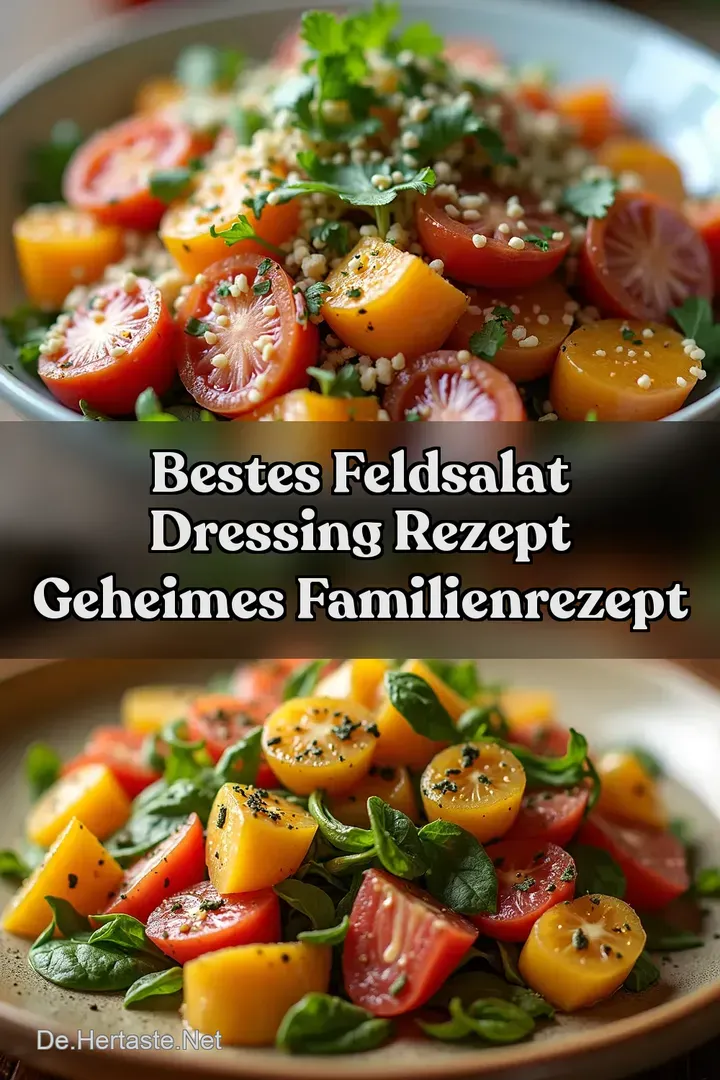 Bestes Feldsalat Dressing Rezept Geheimes Familienrezept