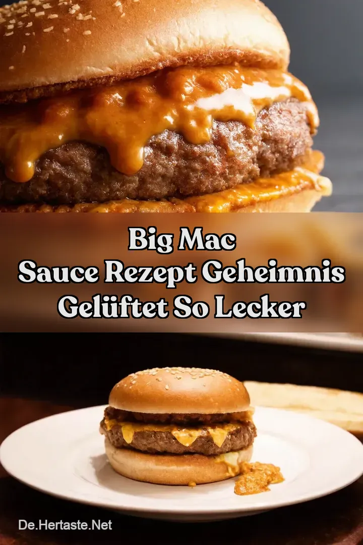 Big Mac Sauce Rezept Geheimnis gel&uuml;ftet So lecker