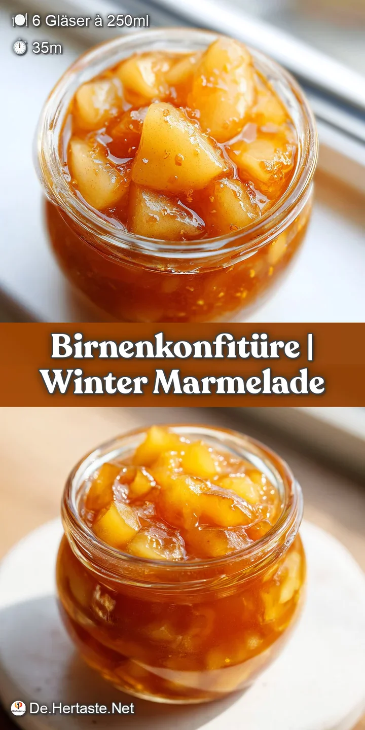 Detailansicht s&auml;miger, goldfarbener Konfit&uuml;re mit winzigen Vanillep&uuml;nktchen und gl&auml;nzenden, weichen Fruchtst&uuml;cken.