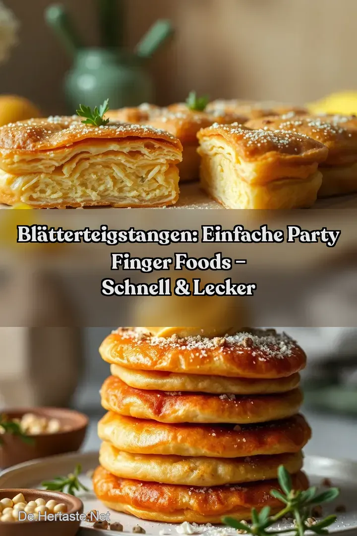 Bl&auml;tterteigstangen: Einfache Party Finger Foods &ndash; Schnell & Lecker