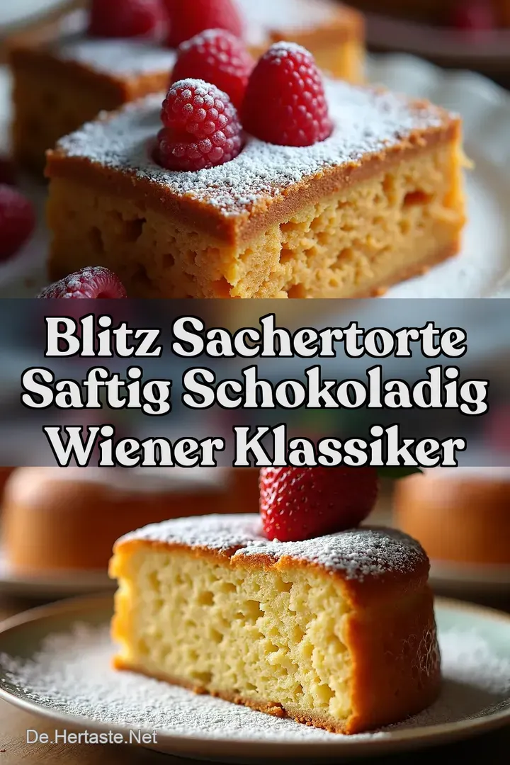 Blitz Sachertorte Saftig Schokoladig Wiener Klassiker