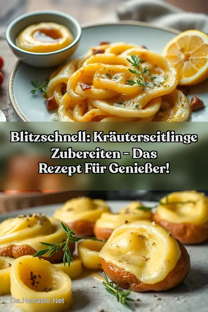 Blitzschnell: Kr&auml;uterseitlinge Zubereiten - Das Rezept f&uuml;r Genie&szlig;er!