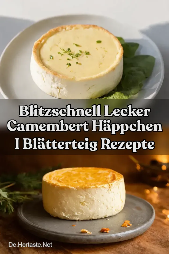 Blitzschnell Lecker Camembert H&auml;ppchen I Bl&auml;tterteig Rezepte