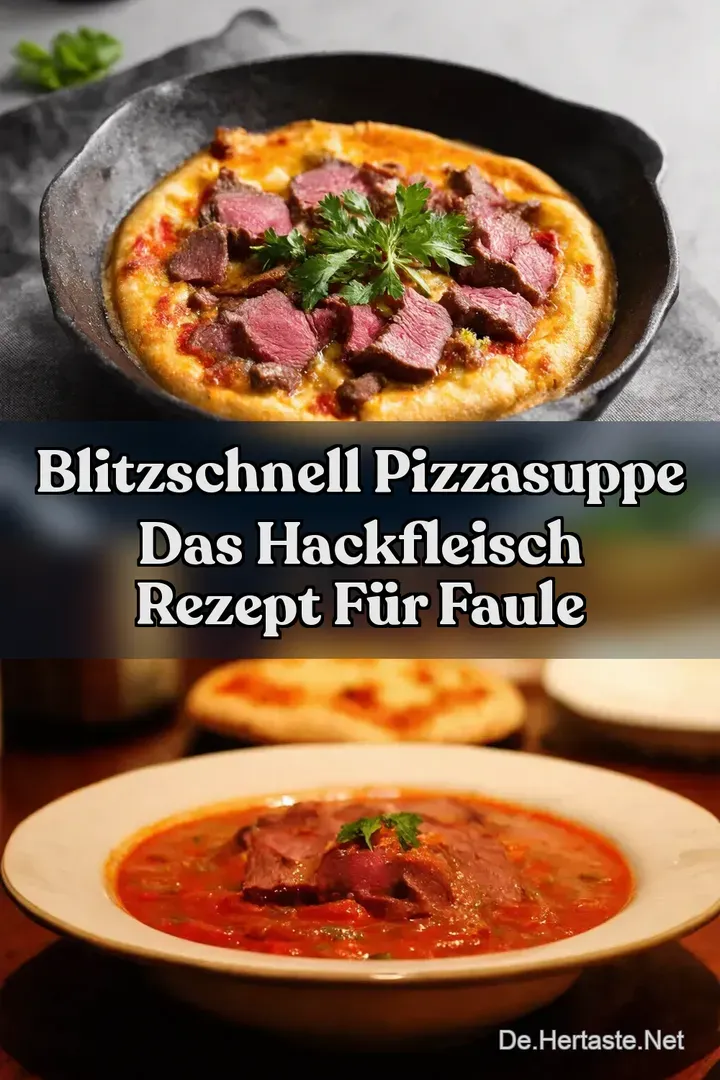Blitzschnell Pizzasuppe Das Hackfleisch Rezept f&uuml;r Faule