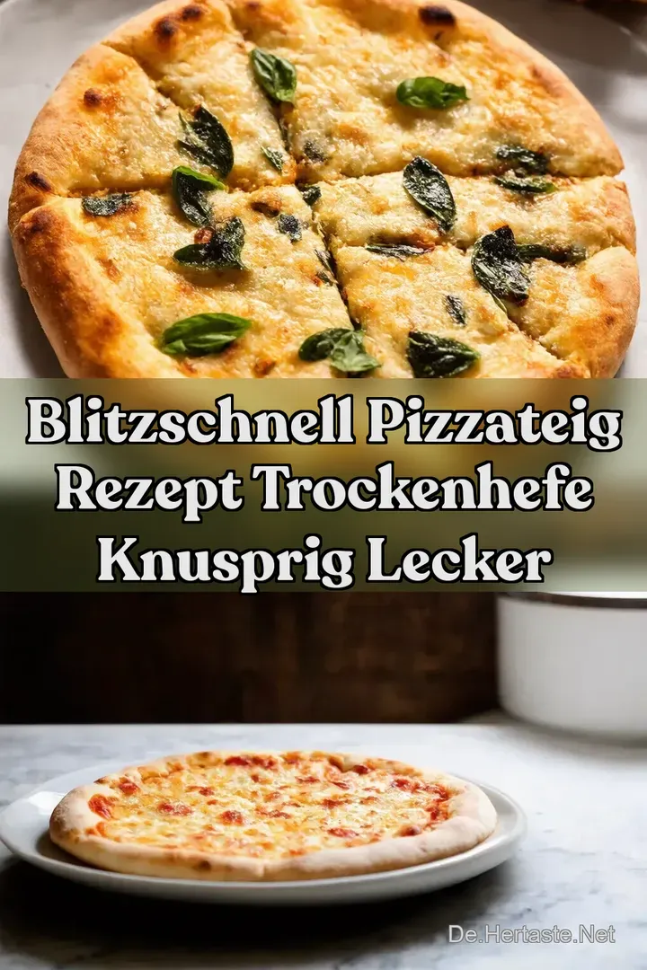 Blitzschnell Pizzateig Rezept Trockenhefe Knusprig Lecker