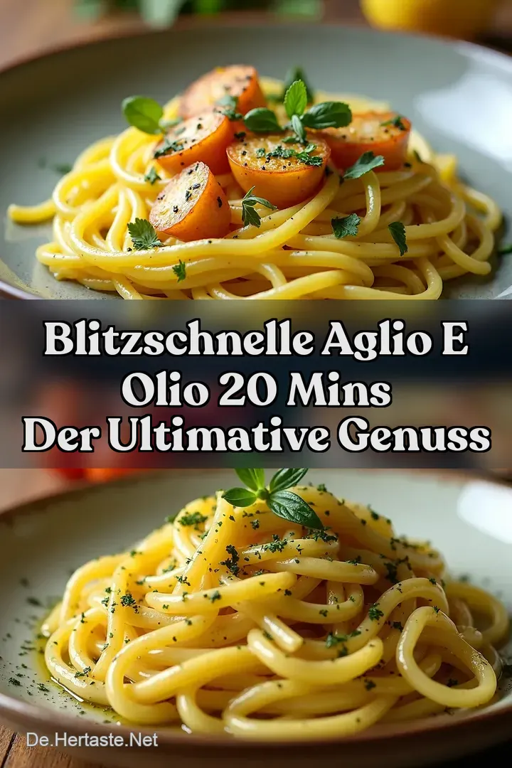 Blitzschnelle Aglio e Olio 20 mins Der ultimative Genuss