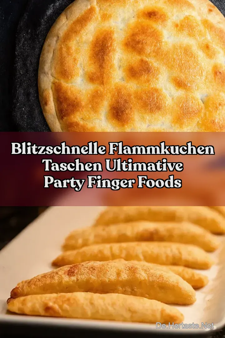 Blitzschnelle Flammkuchen Taschen Ultimative Party Finger Foods