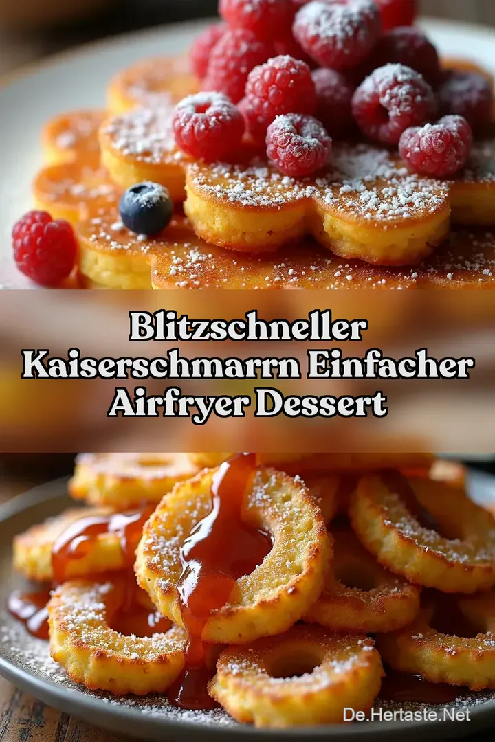 Blitzschneller Kaiserschmarrn Einfacher Airfryer Dessert