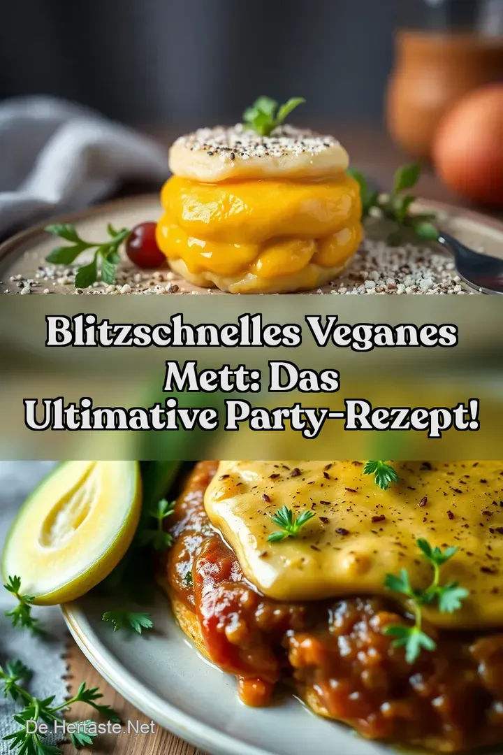 Blitzschnelles Veganes Mett: Das Ultimative Party-Rezept!