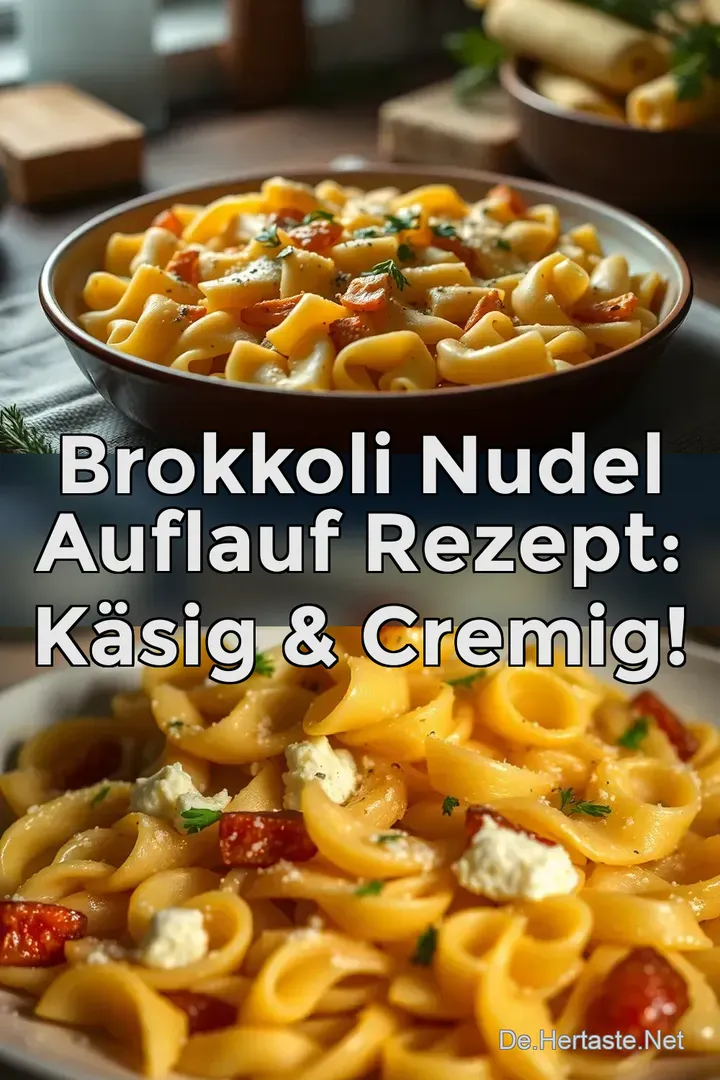 Brokkoli Nudel Auflauf Rezept: K&auml;sig & Cremig!
