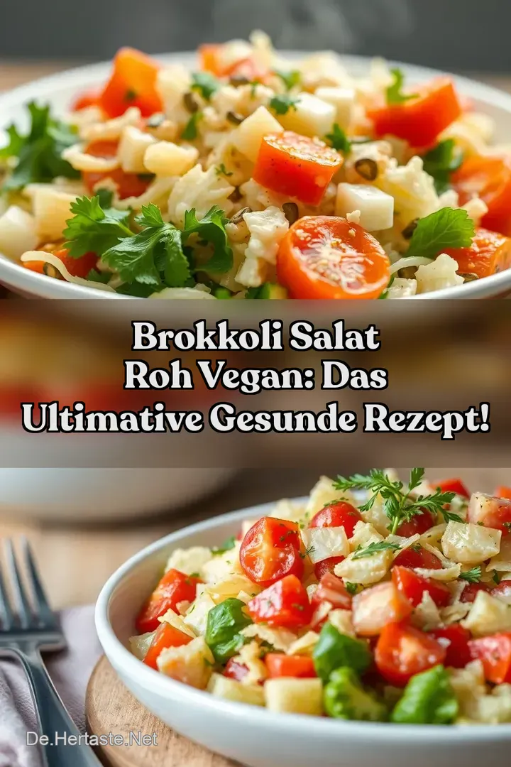 Brokkoli Salat Roh Vegan: Das ultimative gesunde Rezept!