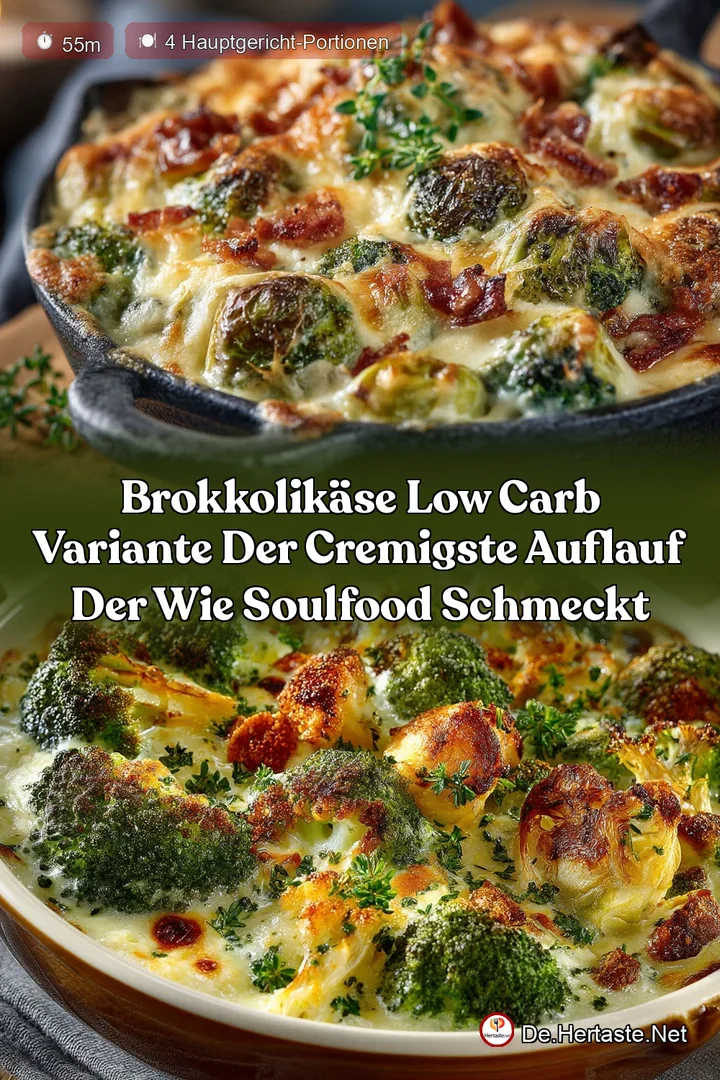BrokkoliK&auml;se Low Carb Variante Der cremigste Auflauf der wie Soulfood schmeckt