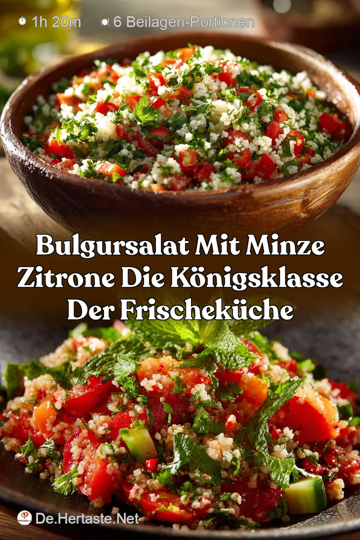 Bulgursalat mit Minze Zitrone Die K&ouml;nigsklasse der FrischeK&uuml;che
