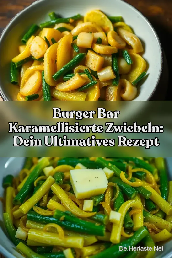 Burger Bar karamellisierte zwiebeln: Dein ultimatives Rezept