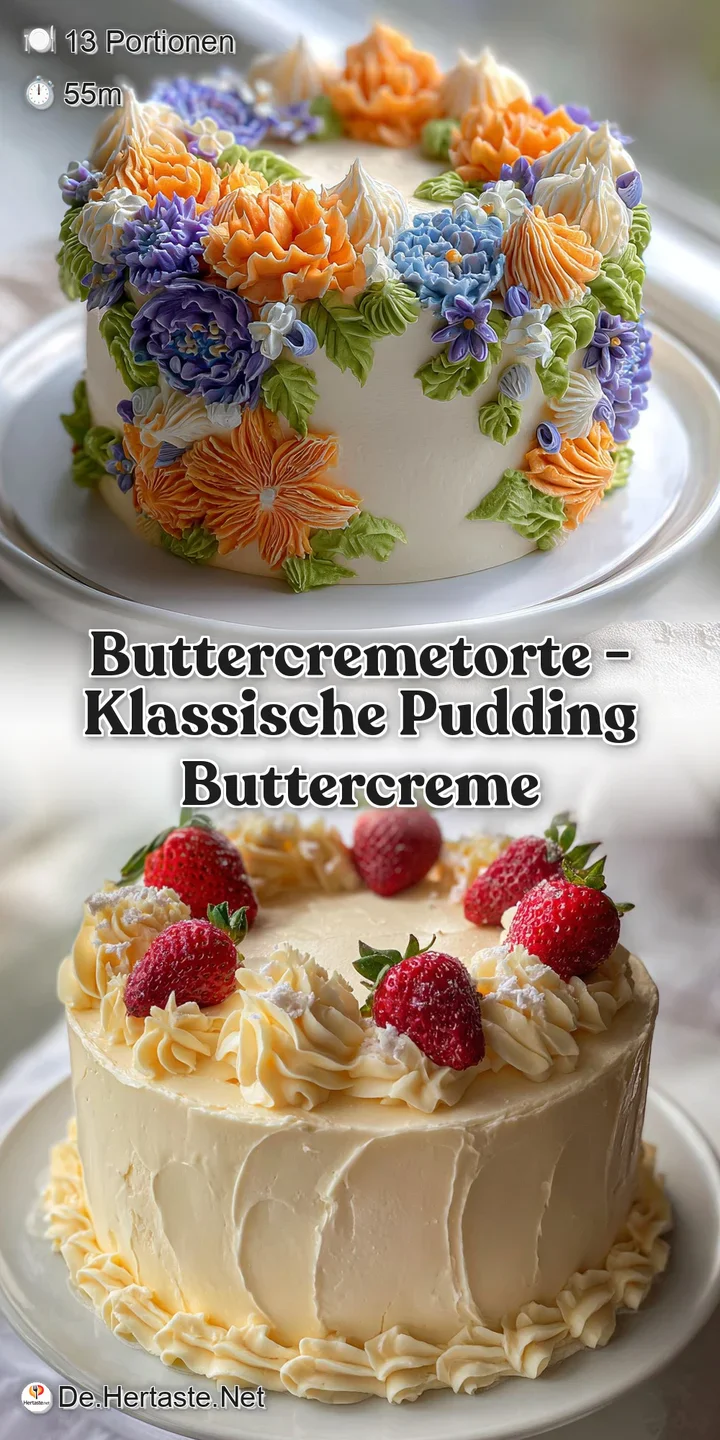 Close-up of the torte's buttercream frosting; a luxurious, velvety texture promises a melt-in-your-mouth experience. Soft ...