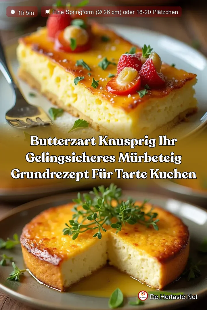Butterzart Knusprig Ihr Gelingsicheres M&uuml;rbeteig Grundrezept f&uuml;r Tarte Kuchen