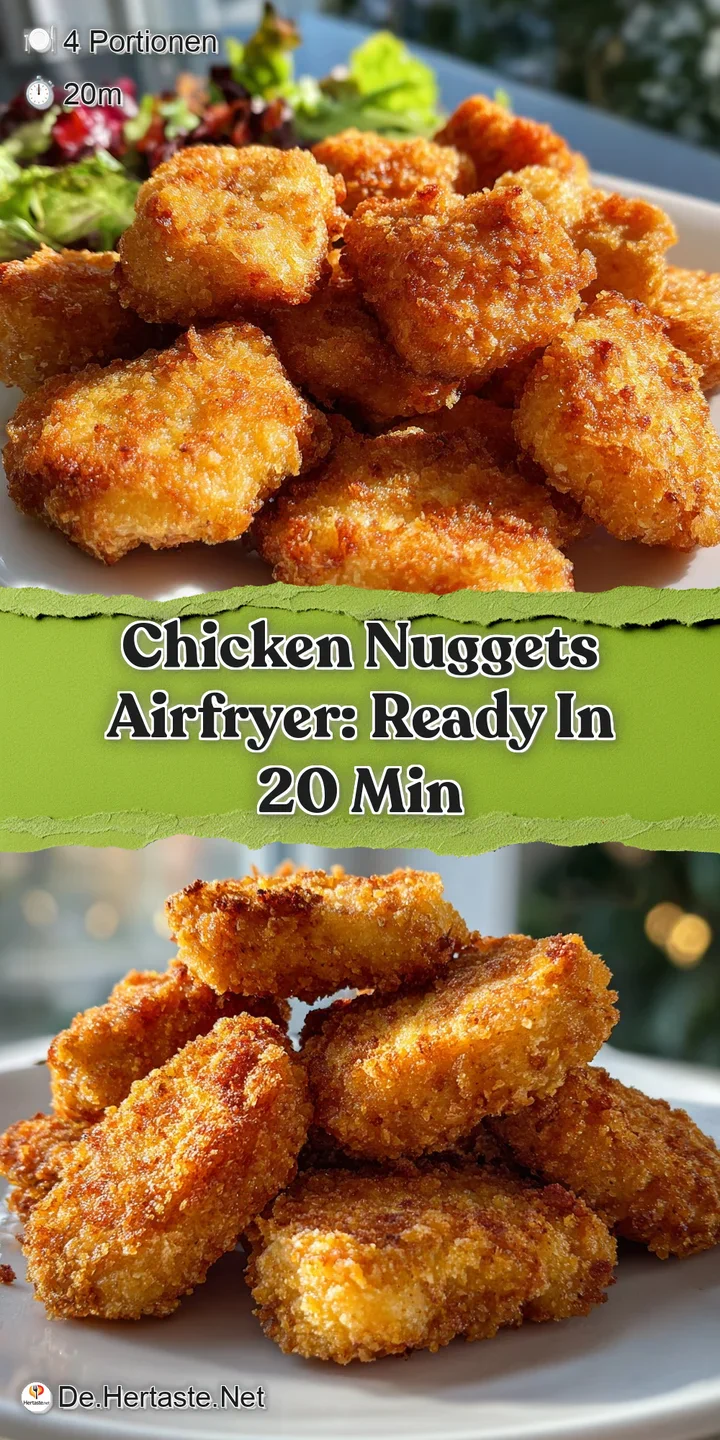 Close-up shot of a juicy chicken nugget, showing its textured, golden crust and moist interior. Appetizing and warm-toned.