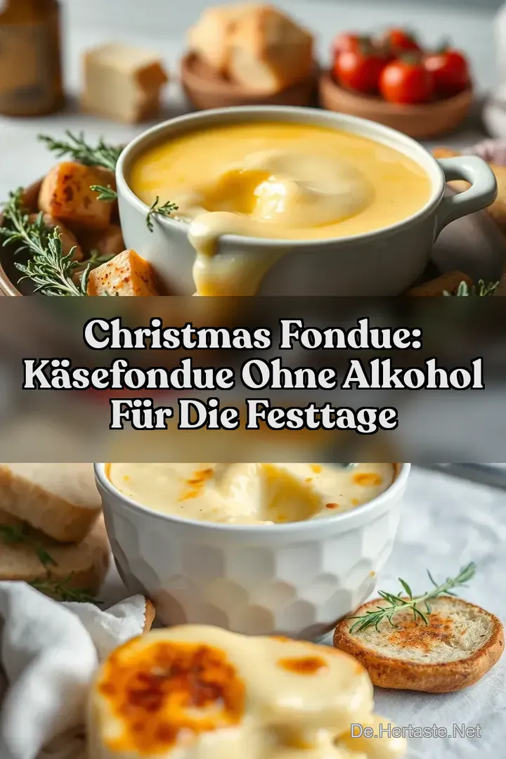 Christmas Fondue: K&auml;sefondue ohne Alkohol f&uuml;r die Festtage