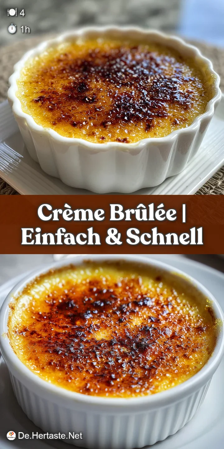 Close-up of a cr&egrave;me br&ucirc;l&eacute;e's crackled surface, glistening with caramelized sugar. Hints of creamy custard peek through.