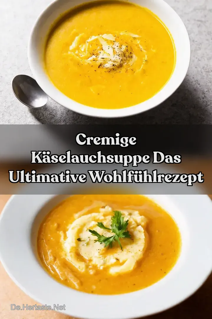 Cremige K&auml;seLauchSuppe Das ultimative Wohlf&uuml;hlrezept