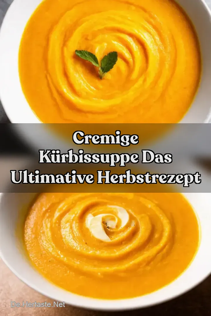 Cremige K&uuml;rbissuppe Das ultimative HerbstRezept