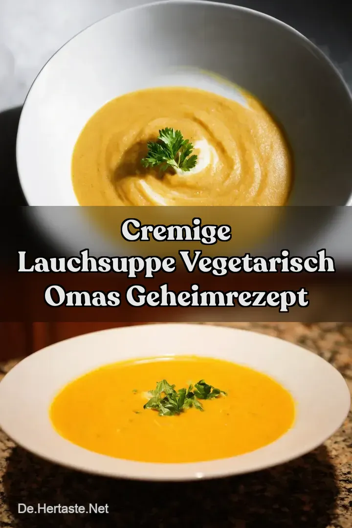 Cremige Lauchsuppe vegetarisch Omas Geheimrezept