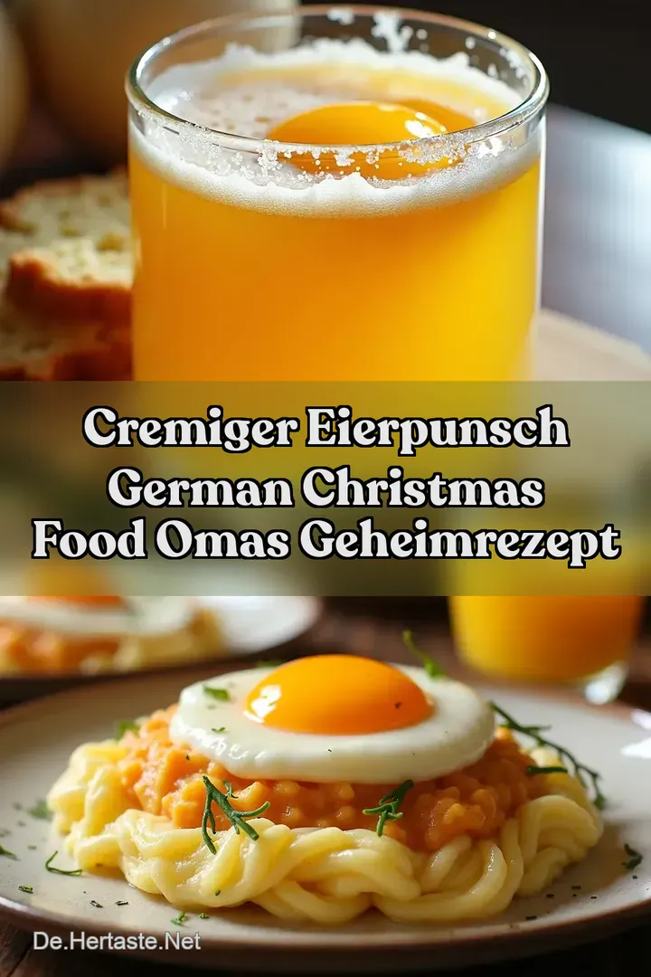 Cremiger Eierpunsch German Christmas Food Omas Geheimrezept