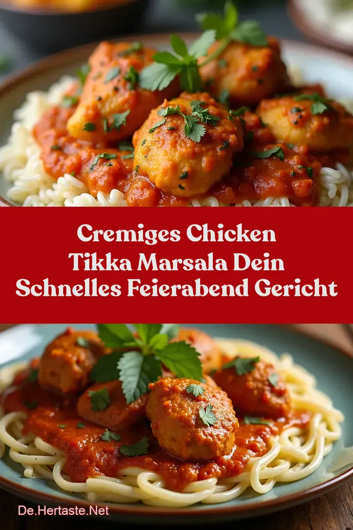 Cremiges Chicken Tikka Marsala Dein Schnelles Feierabend Gericht