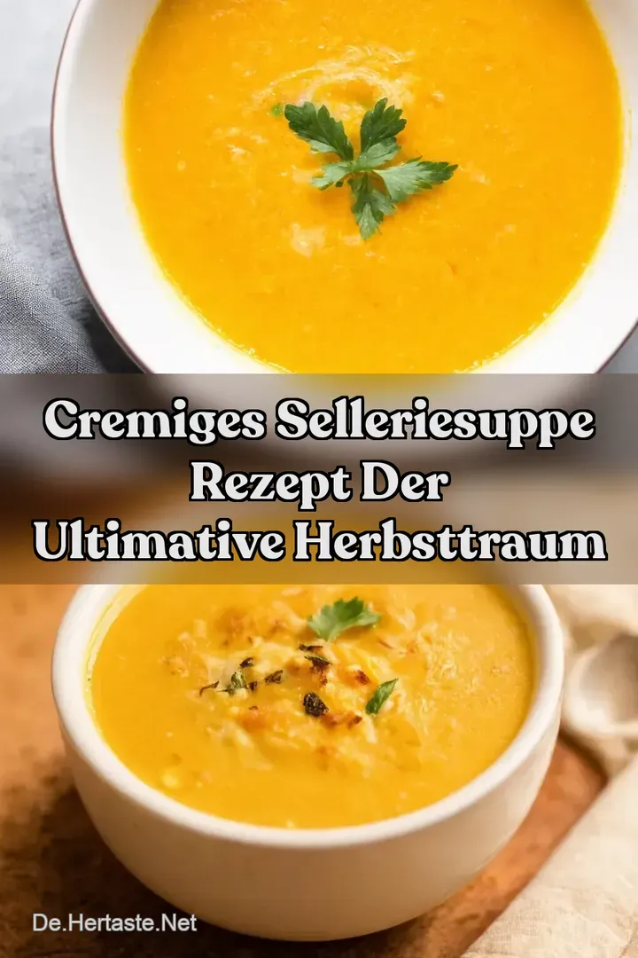 Cremiges Selleriesuppe Rezept Der ultimative Herbsttraum