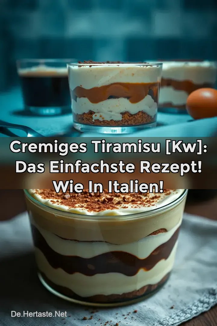 Cremiges Tiramisu [kw]: Das Einfachste Rezept! Wie in Italien!