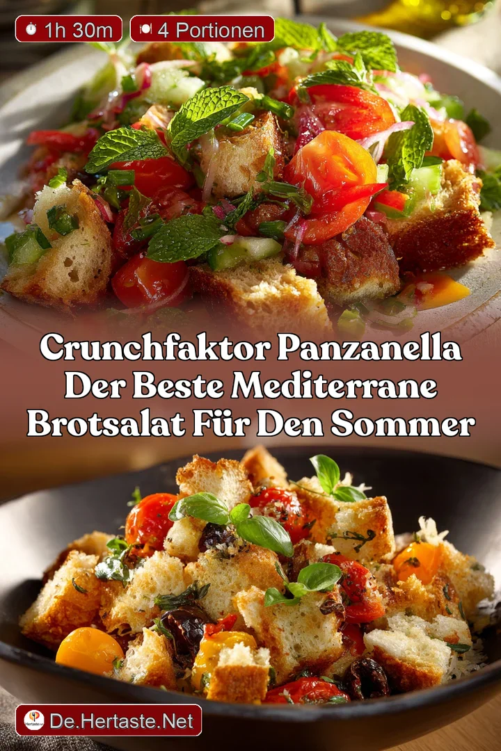 CrunchFaktor Panzanella Der beste Mediterrane Brotsalat f&uuml;r den Sommer