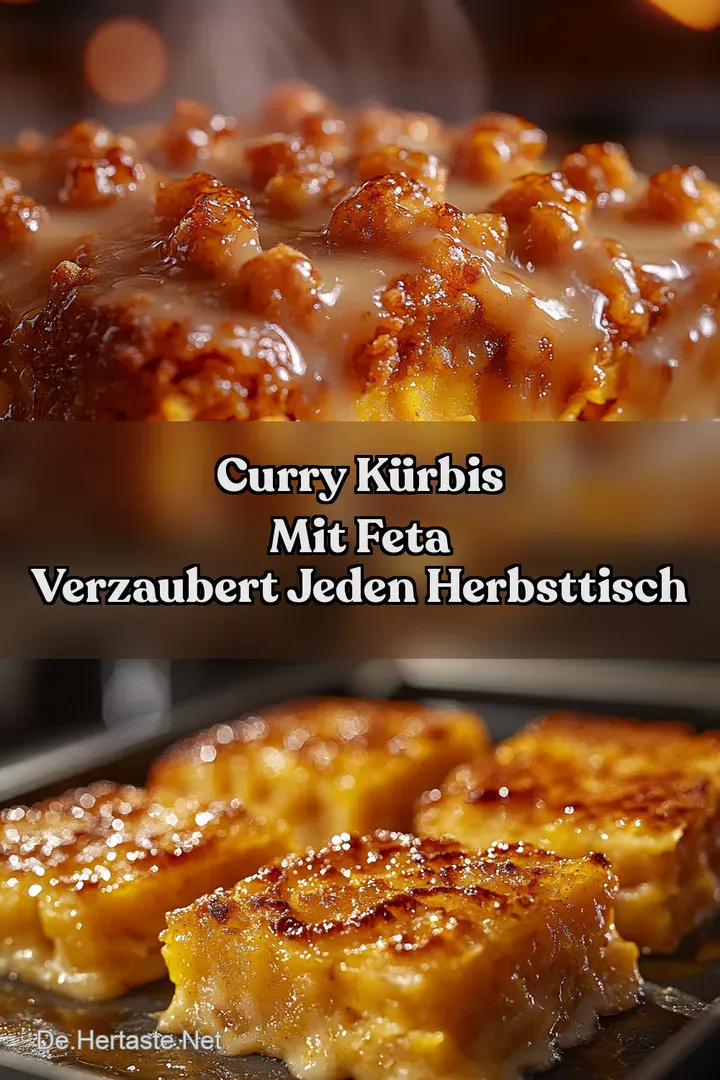 Curry K&uuml;rbis mit Feta Verzaubert jeden Herbsttisch