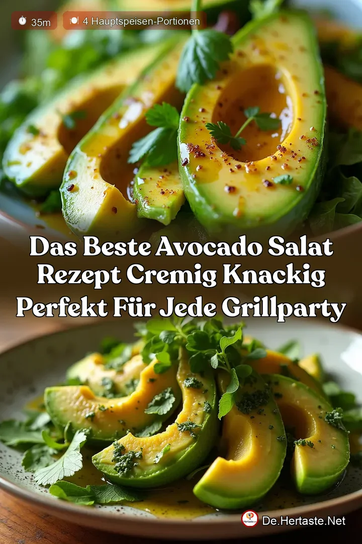 Das beste Avocado Salat Rezept Cremig knackig perfekt f&uuml;r jede Grillparty