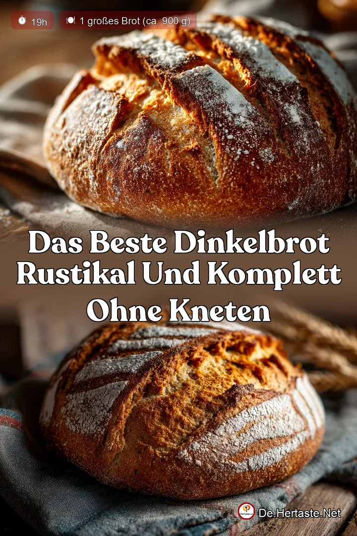 Das Beste Dinkelbrot Rustikal und komplett ohne Kneten