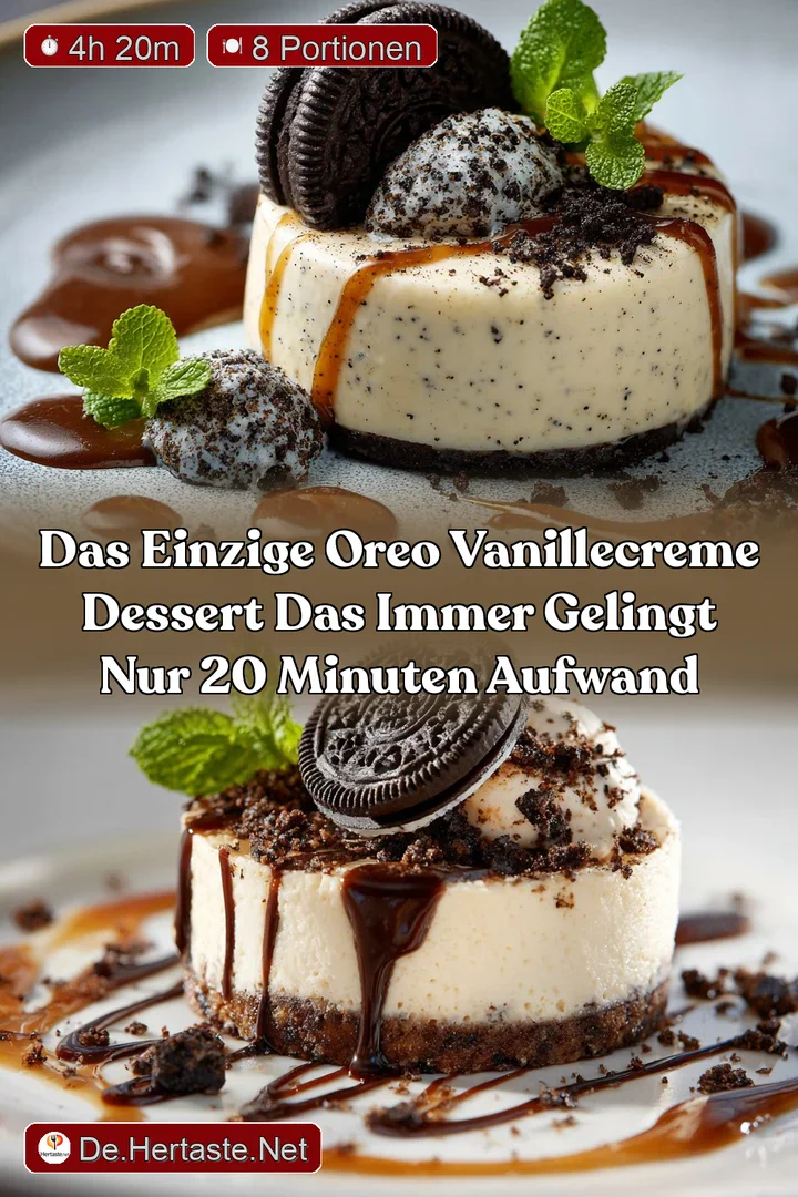 Das einzige Oreo Vanillecreme Dessert das immer gelingt Nur 20 Minuten Aufwand